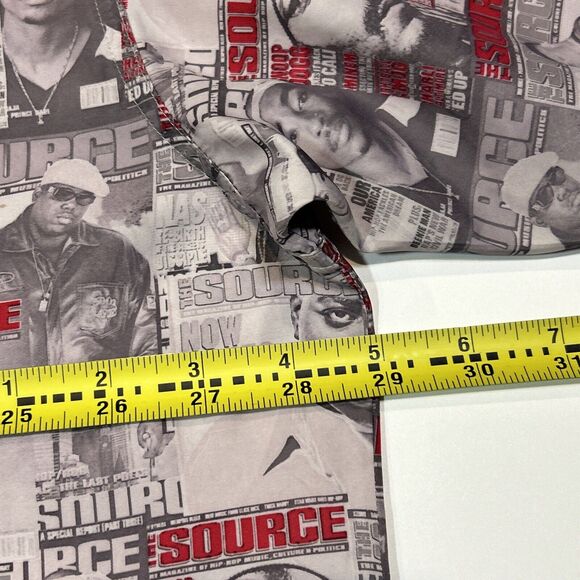 Enyce The Source Magazine Shirt Adult 3XL Y2K AOP Button Up Tupac Biggie Snoop - Picture 12 of 14